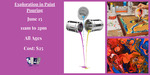 Exploration in Paint Pouring Eventbrite banner by Grace Mahieu