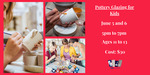 Pottery Glazing for Kids Eventbrite banner by Grace Mahieu