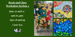 Resin and Glass Workshop Section 2 Eventbrite banner by Grace Mahieu
