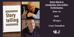 Being Black in Appalachia Storytelling Performance Eventbrite banner by Grace Mahieu