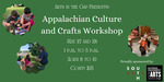 Appalachian Culture and Crafts Workshop Eventbrite banner by Grace Mahieu