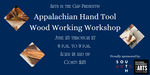 Appalachian Hand Tool Wood Working Workshop Eventbrite banner by Grace Mahieu