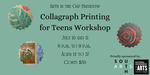 Collagraph Printing for Teens Workshop Eventbrite banner by Grace Mahieu