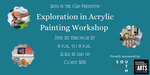 Exploration in Acrylic Painting Eventbrite banner by Grace Mahieu