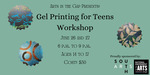 Gel Printing for Teens Workshop Eventbrite banner by Grace Mahieu