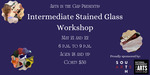 Intermediate Stained Glass Workshop Eventbrite banner by Grace Mahieu