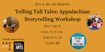 Telling Tall Tales Appalachian Storytelling Workshop Eventbrite banner by Grace Mahieu