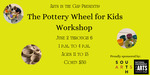 The Pottery Wheel for Kids Workshop Eventbrite banner by Grace Mahieu