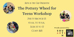 The Pottery Wheel for Teens Workshop Eventbrite banner by Grace Mahieu