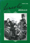 Lincoln Herald Spring 1996 Vol. 98, No. 1 by Thomas R. Turner